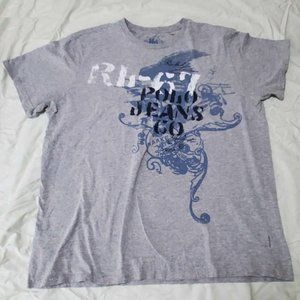 Polo Jeans Co. Ralph Lauren TShirt Gray Sz L
